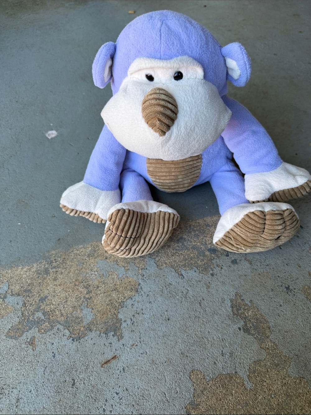 Plush Lavender Monkey Stuffed Animal - Soft Cuddly Toy